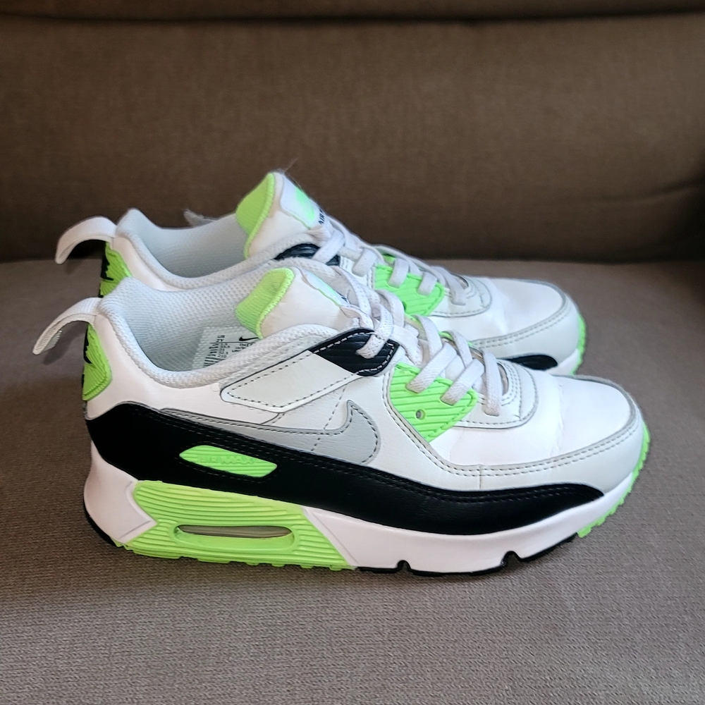 Nike Kids Sneakers White and Neon Green